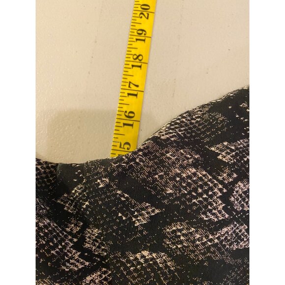 Strapless Snake Print Fit & Flare Dress By Express Size 8 - Picture 9 of 11